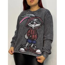 Светр жіночий 2787 grey р.44-48 "Kosta" недорого оптом від прямого постачальника