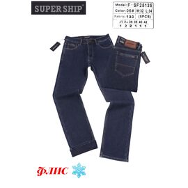 Фотография Джинсы мужские F-SF25135 blue р.32-42 "God Baron" недорого оптом от прямого поставщика