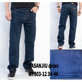 Фотография Джинсы мужские WF603-12 blue р.34-44 "God Baron" недорого оптом от прямого поставщика