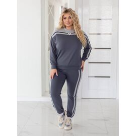 Фотография Костюм спортивный женский тёплый 1339 grey р.50-60 "Seven Zikina" недорого оптом от прямого поставщика