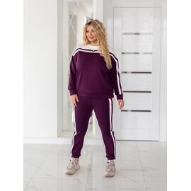 Фотография Костюм спортивный женский тёплый 1339 purple р.50-60 "Seven Zikina" недорого оптом от прямого поставщика