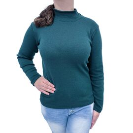 Фотография Гольф женский 3153 green байка р.S-3XL "Алия" недорого оптом от прямого поставщика