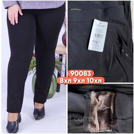 Фотография Брюки женские, молодёжные супер-батал на меху р-ры 8XL-10XL"STELLA" купить недорого от прямого поставщика