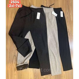 Спортивні штани жіночі, на хутрі прямі р-ри 2XL-6XL (мікс кв)"STELLA" недорого від прямого постачальника