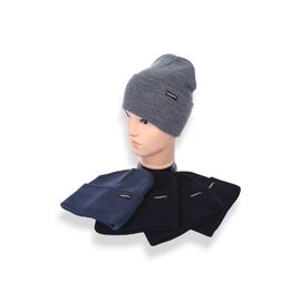 Шапка чоловіча KM007-5 подвійна mix р.56-60 "Angelica" недорого оптом від прямого постачальника