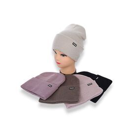 Фотография Шапка женская KM013-2 подвійна mix р.56-60 "Angelica" недорого оптом от прямого поставщика