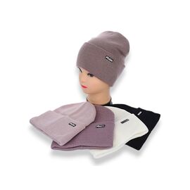 Шапка жіноча KM016-2 подвійна mix р.56-60 "Angelica" недорого оптом від прямого постачальника