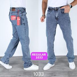 Фотография Джинсы мужские 1033 blue р.30-36 "God Baron" недорого оптом от прямого поставщика