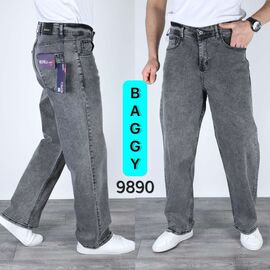 Фотография Джинсы мужские 9890 grey р.28-34 "God Baron" недорого оптом от прямого поставщика