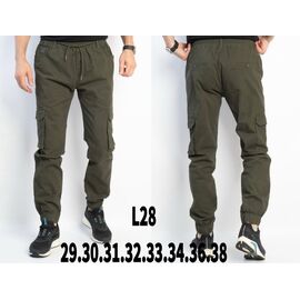 Фотография Штаны мужские L28 khaki р.29-38 "God Baron" недорого оптом от прямого поставщика
