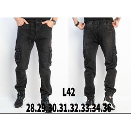 Штани чоловічі утеплені L42 grey р.28-36 "God Baron" недорого оптом від прямого постачальника