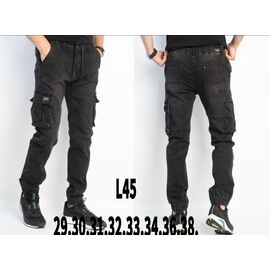 Штани чоловічі утеплені L45 grey р.29-38 "God Baron" недорого оптом від прямого постачальника