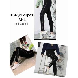 Лосини жіночі 09-3 black р.M-2XL "WHITE" недорого оптом від прямого постачальника