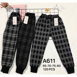 Штани дитячі утеплені на дівчинку A611 mix р.6-13 "WHITE" недорого оптом від прямого постачальника