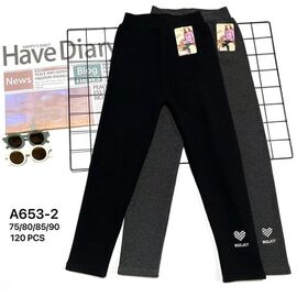 Фотография Лосины детские тёплые на девочку A653-2 mix р.7-13 "WHITE" недорого оптом от прямого поставщика