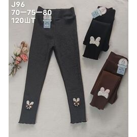 Фотография Лосины детские тёплые на девочку J96 mix р.6-10 "WHITE" недорого оптом от прямого поставщика