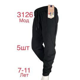 Штани дитячі спортивні на хлопчика 3126 black р.7-11 "EMRE" недорого оптом від прямого постачальника