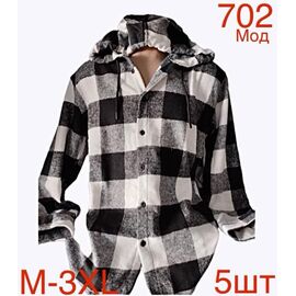 Сорочка чоловіча ND702 black р.M-3XL "EMRE" недорого оптом від прямого постачальника