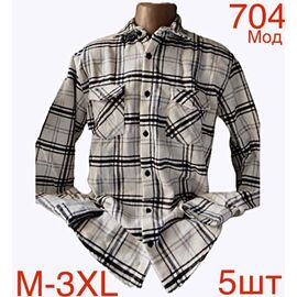 Сорочка чоловіча ND704-1 l.grey р.M-3XL "EMRE" недорого оптом від прямого постачальника