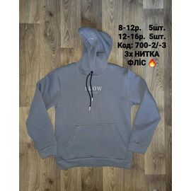 Худи дитячий унісекс 700-2 d.grey р.8-12 "iBamBino" недорого оптом від прямого постачальника