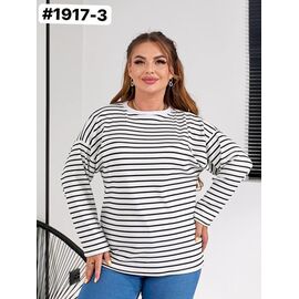 Фотография Свитер женский 1917-3 white-black р.52-56 "ZLATA" недорого оптом от прямого поставщика