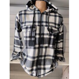 Сорочка чоловіча тепла 1299 grey р.S-2XL "RING" недорого оптом від прямого постачальника