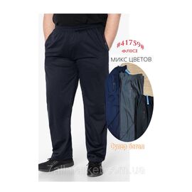 Спортивні штани чоловічі прямі/фліс/супер-батал р-ри 4XL-9XL(3кв)"NICOLAS" недорого від прямого постачальника
