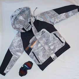 Курка дитяча зимова на хлопчика 20935 grey р.128-146 "MALIBU" недорого оптом від прямого постачальника