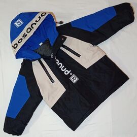 Куртка дитяча демісезонна на хлопчика K25 black-blue р.7-10 "MALIBU" недорого оптом від прямого постачальника