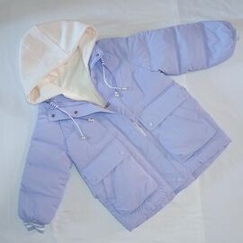 Курка дитяча зимова на дівчинку MA671 lilac р.130-170 "MALIBU" недорого оптом від прямого постачальника