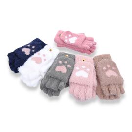Фотография Перчатки детские на девочку D09 mix р.8-10 "KH clothes" недорого оптом от прямого поставщика