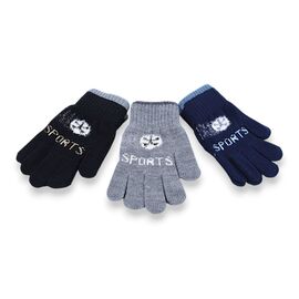 Фотография Перчатки детские на мальчика D12 mix р.9-11 "KH clothes" недорого оптом от прямого поставщика