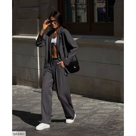Фотография Костюм двойка женский пиджак и брюки р.S-M;M-L "ANNVER" купить недорого от прямого поставщика