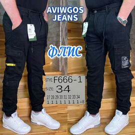 Фотография Джинсы мужские F666-1 black р.27-34 "God Baron" недорого оптом от прямого поставщика