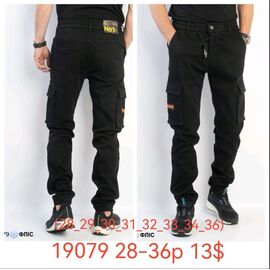 Фотография Джинсы мужские 19079 black р.28-36 "God Baron" недорого оптом от прямого поставщика