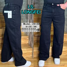 Фотография Джинсы мужские 261X black р.28-36 "God Baron" недорого оптом от прямого поставщика