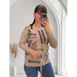 Фотография Свитер женский 25218 beige р.46-52 "PULSE" недорого оптом от прямого поставщика