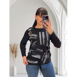 Фотография Свитер женский 25218 black р.46-52 "PULSE" недорого оптом от прямого поставщика