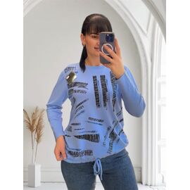 Фотография Свитер женский 25218 l.blue р.46-52 "PULSE" недорого оптом от прямого поставщика