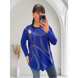 Фотография Свитер женский 25224 blue р.52-60 "PULSE" недорого оптом от прямого поставщика