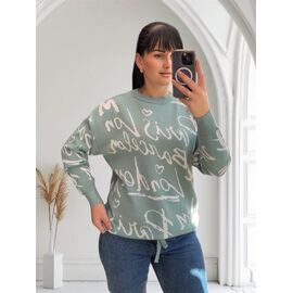 Фотография Свитер женский 25506 mint р.48-54 "PULSE" недорого оптом от прямого поставщика