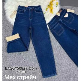 Фотография Джинсы утеплённые женские 5082 blue р.25-30 "Vindassion" недорого оптом от прямого поставщика