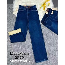 Фотография Джинсы утеплённые женские 5086 blue р.25-30 "Vindassion" недорого оптом от прямого поставщика