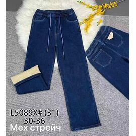 Фотография Джинсы утеплённые женские 5089 blue р.30-36 "Vindassion" недорого оптом от прямого поставщика