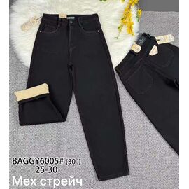 Фотография Джинсы утеплённые женские 6005 black р.25-30 "Vindassion" недорого оптом от прямого поставщика