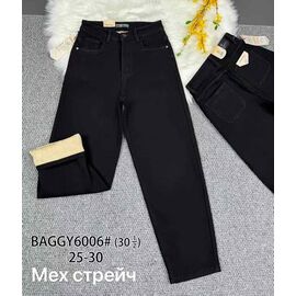 Фотография Джинсы утеплённые женские 6006 black р.25-30 "Vindassion" недорого оптом от прямого поставщика