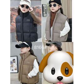 Фотография Жилетка детская на девочку 58166 black р.90-130 "Delfinka" недорого оптом от прямого поставщика