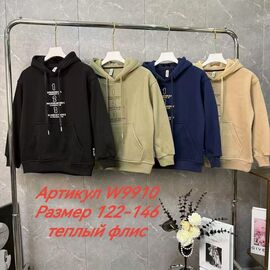 Худи дитячий на хлопчика W9910 beige р.122-146 "Delfinka" недорого оптом від прямого постачальника