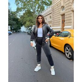 Фотография Костюм спортивный женский тёплый 1341 grey р.50-64 "Seven Zikina" недорого оптом от прямого поставщика