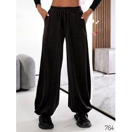 Фотография Штаны спортивные женские 764 black р.42-52 "DORA" недорого оптом от прямого поставщика